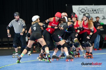 Game 1: Kallio Rolling Rainbow vs Rocky Mountain Rollergirls 