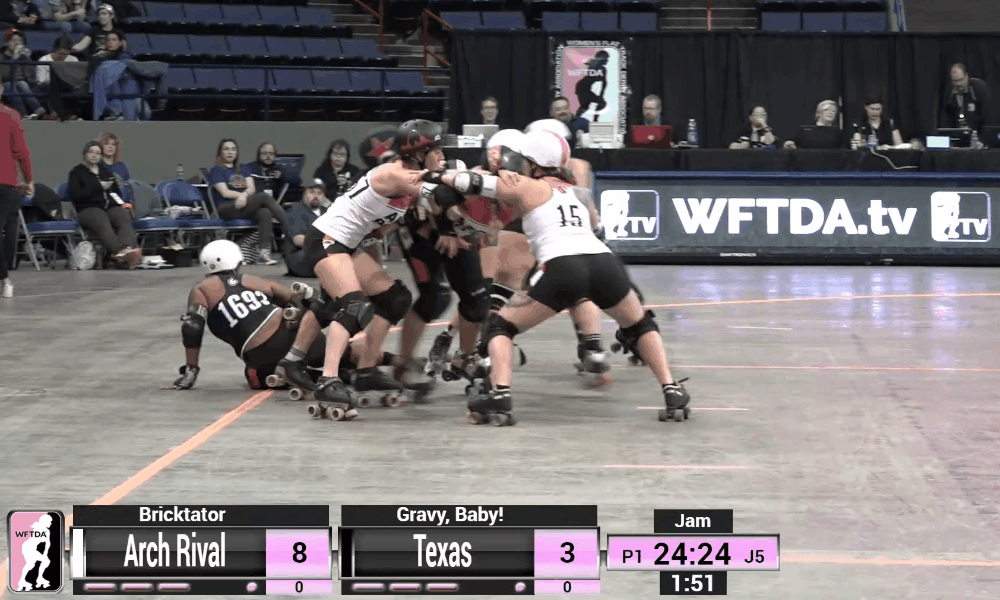 2018 International WFTDA Championships Game 8: Texas vs Arch Rival