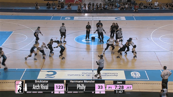 2018 International WFTDA Playoffs: A Coruña Game 5 Arch Rival vs Philly