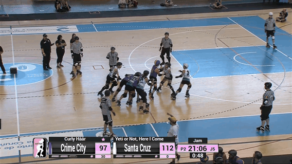 2018 International WFTDA Playoffs: A Coruña Game 6 Crime City vs Santa Cruz