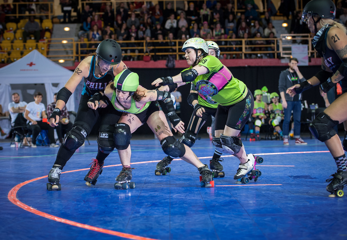 Montréal vs Philly in Game 11 of the 2019 International WFTDA Championships
