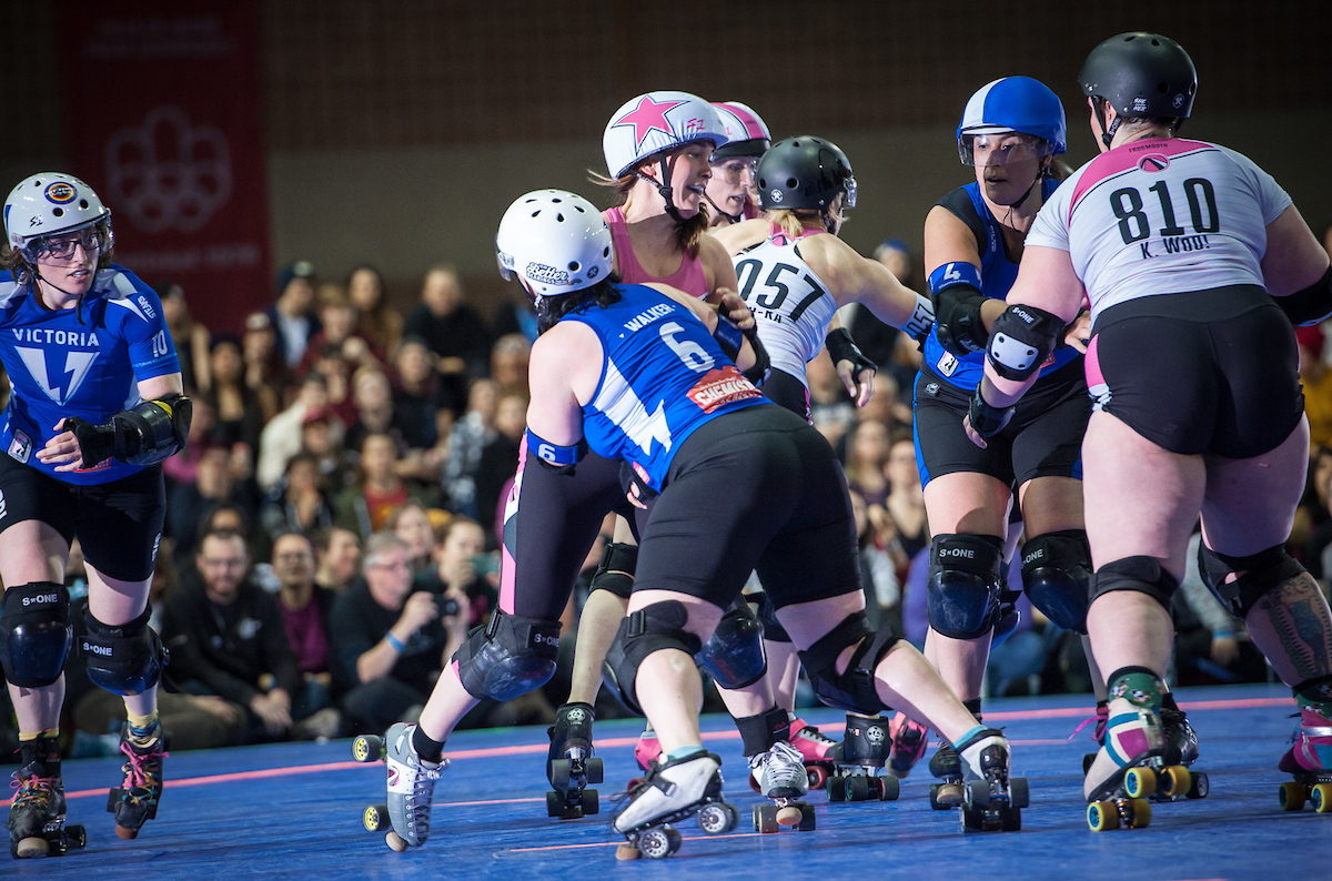 Victoria vs Arch Rival in Game 12 of the 2019 International WFTDA Championships