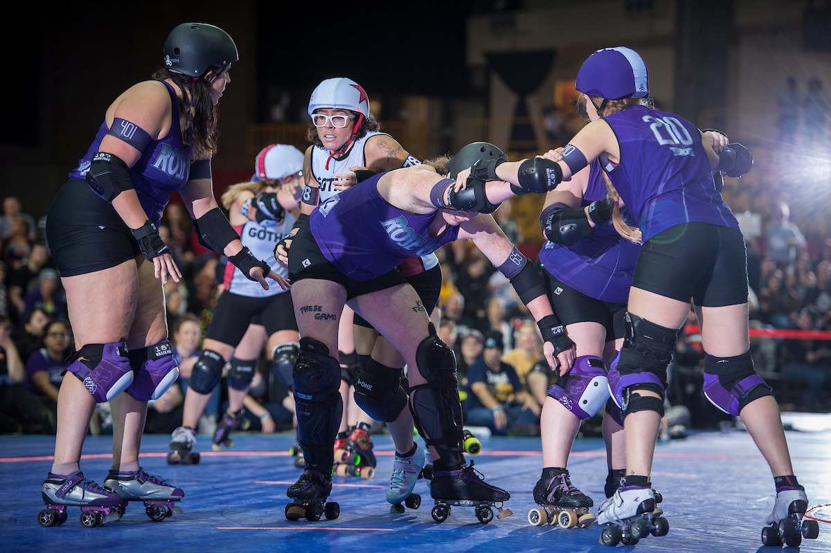 Rose City vs Gotham in Game 13 of the 2019 International WFTDA Championships