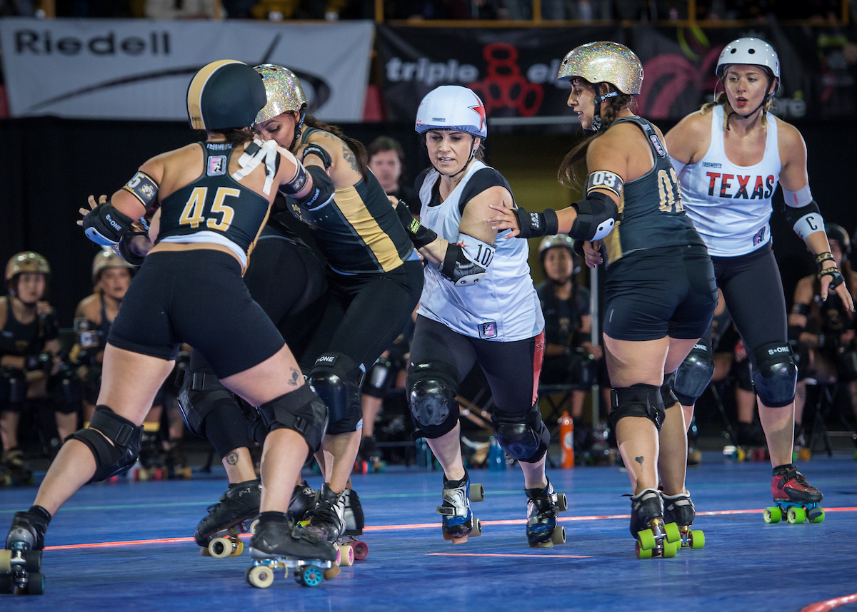 Texas vs 2x4 in Game 7 of the 2019 International WFTDA Championships