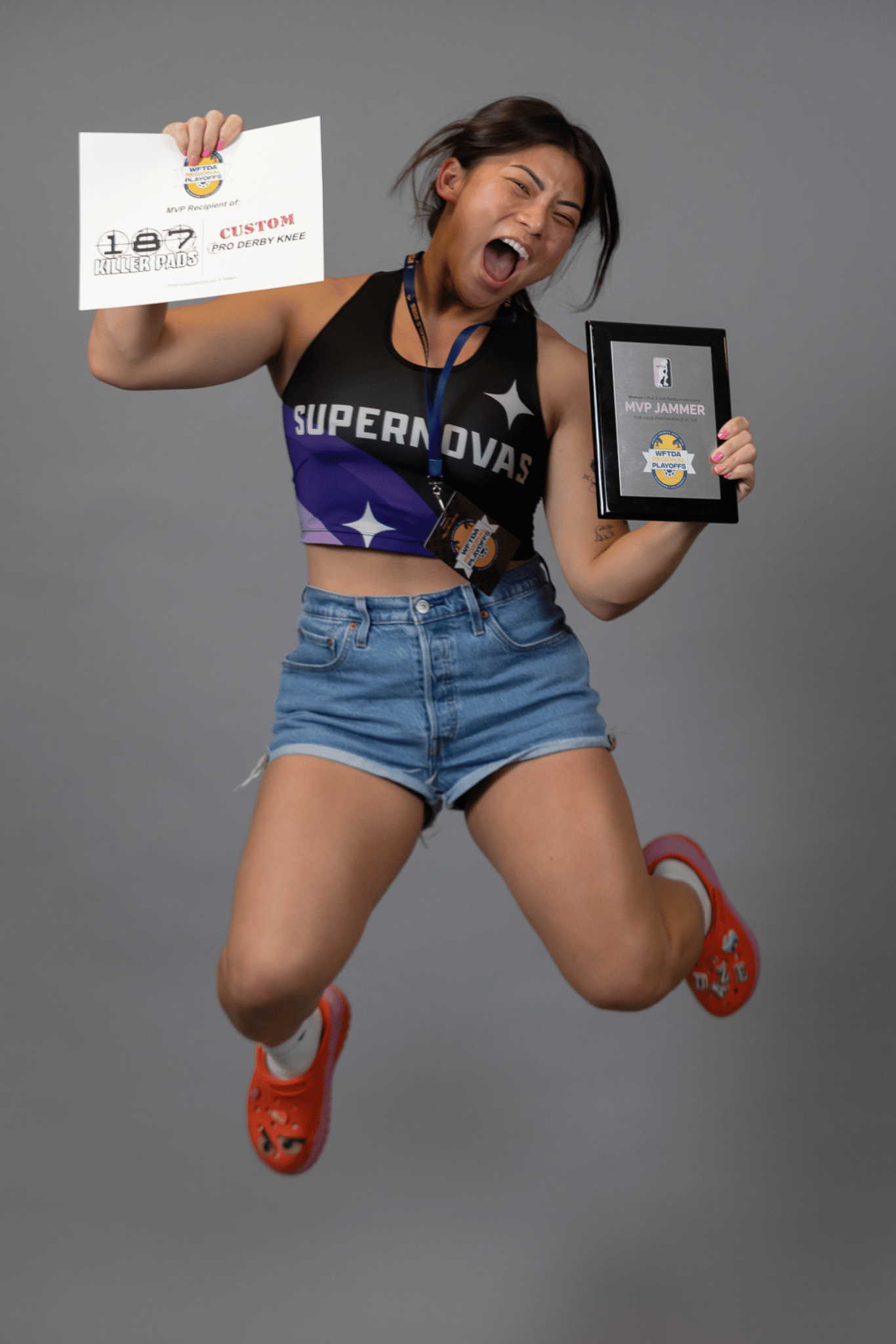 Sunny Daze - 2026 WFTDA North America Playoffs - California MVP Jammer