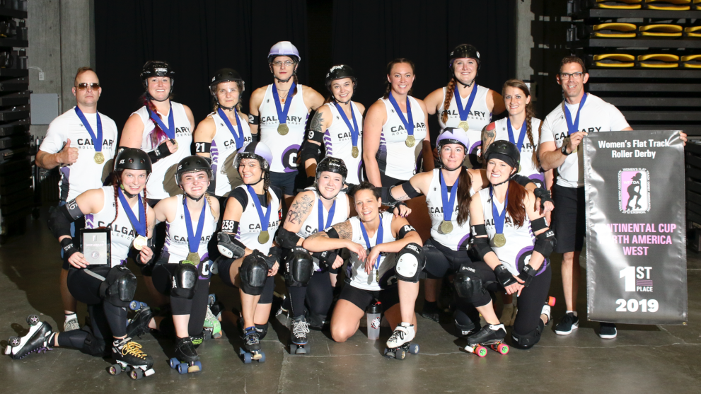 Calgary Roller Derby - Winners of the 2019 WFTDA Continental Cup - North America West