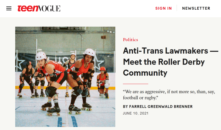 Laws Targeting Trans Athletes Have Made Roller Derby a Safe Haven